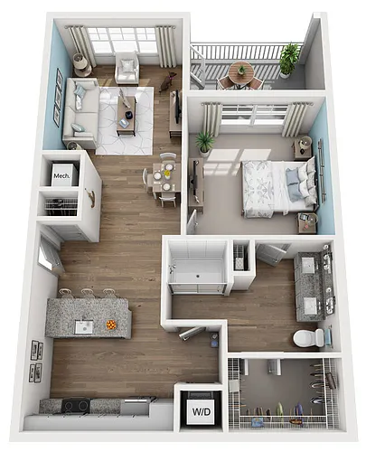 Floor plan 1B