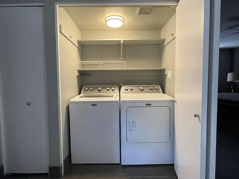 Laundry and Coad Closets.