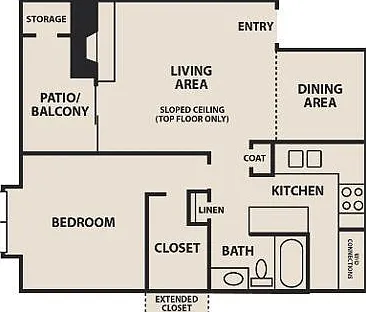 Creekwood Apartment Homes - A3 - 1 Beds - 1 Baths - 716 Sq. ft.