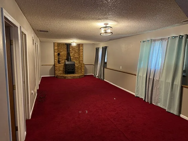 Downstairs Living Area with Wood Stove