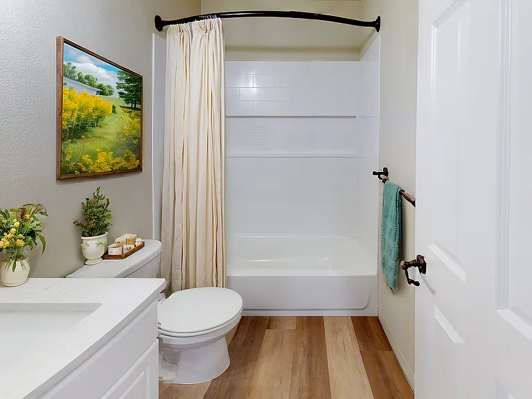 Step into this inviting bathroom oasis with contemporary touches and serene ambiance. Step into this inviting bathroom oasis with contemporary touches and serene ambiance.