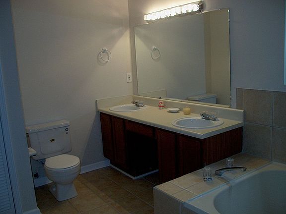 Master bath with double vanity