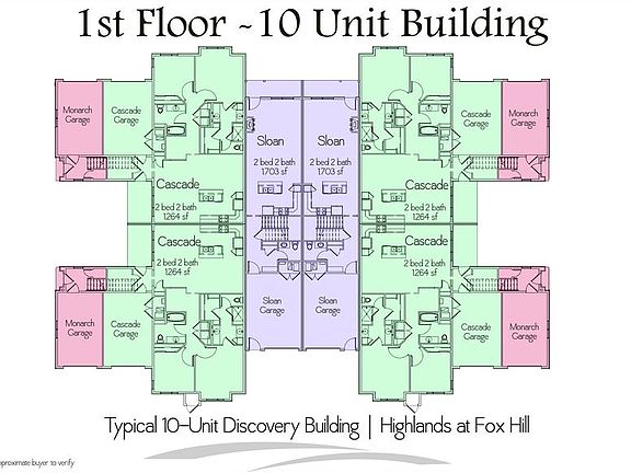 Floor Plate 10 Unit - Lower Level