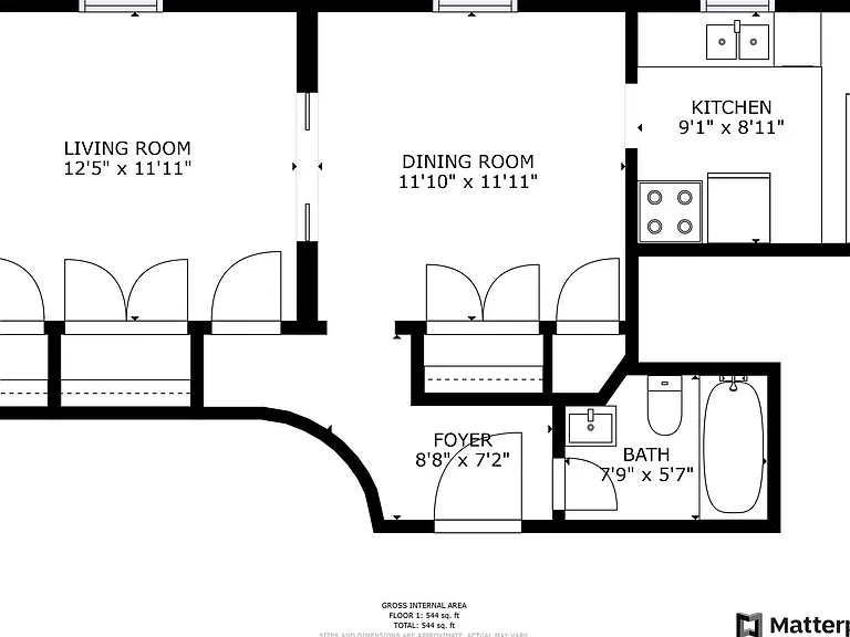 Elegant Renovation! HUGE 1 Bed 1 Bath Available Now! — Photo 19