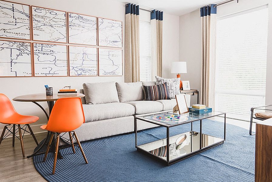 One-, two- and three-bedroom homes with soaring 9-18' ceilings