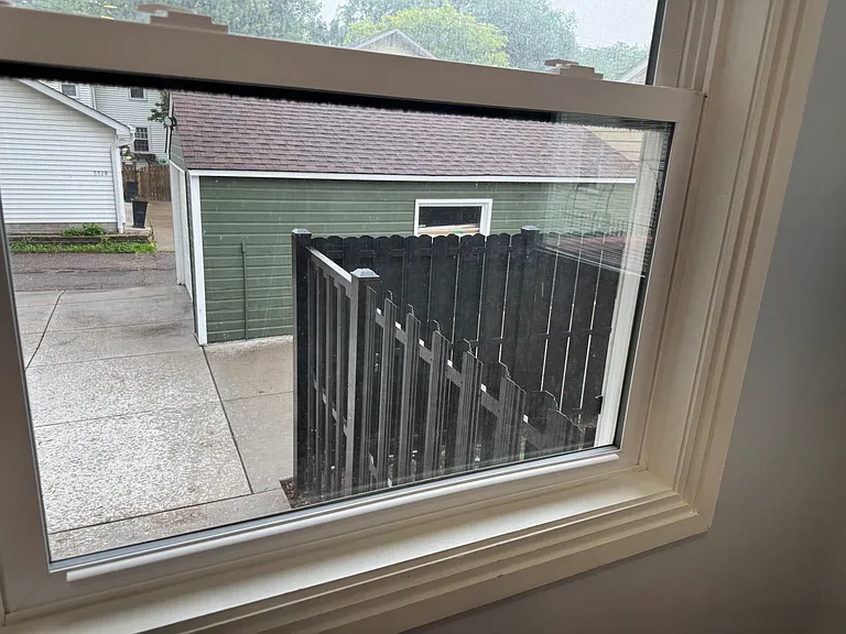looking from mudroom to back