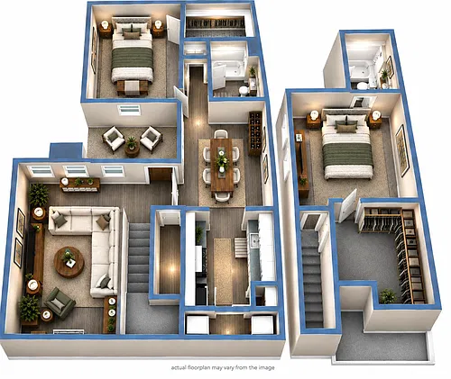 Floor plan 2X2-TH