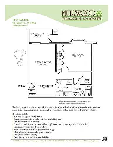Floor plan The Exeter