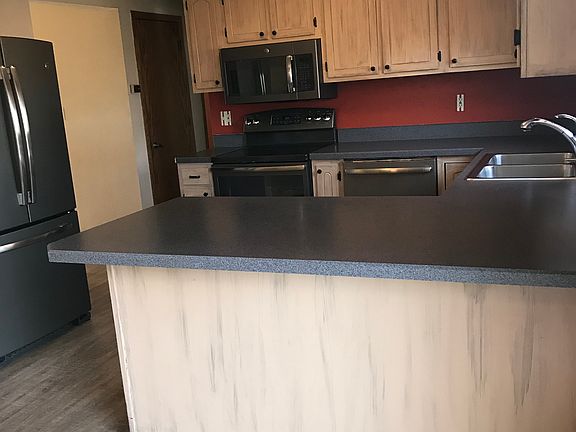Antiqued cabinets