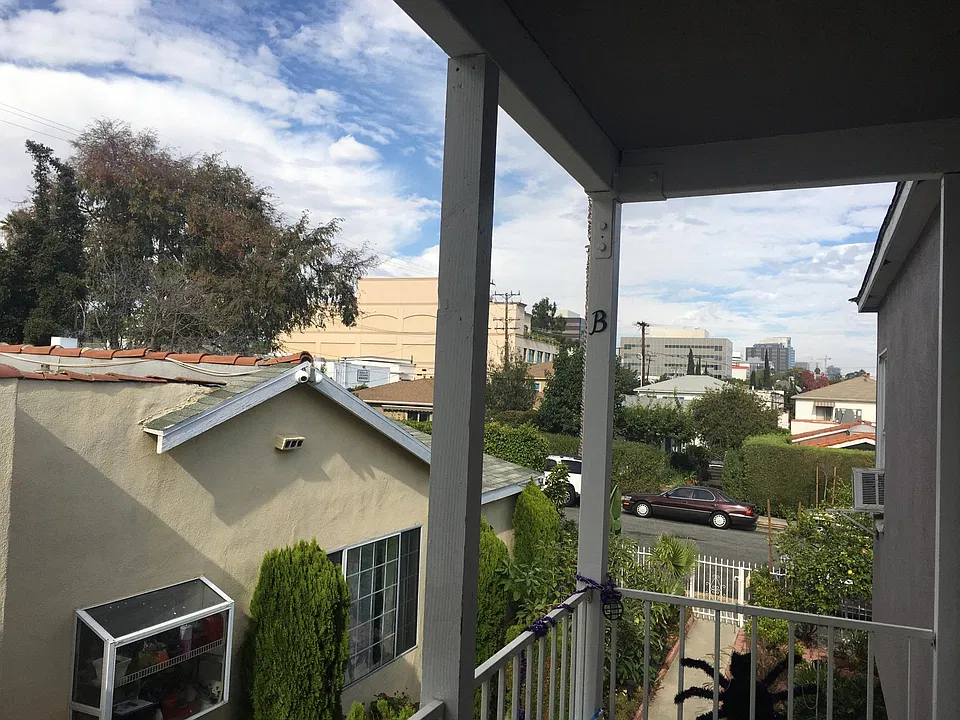 View of the front door