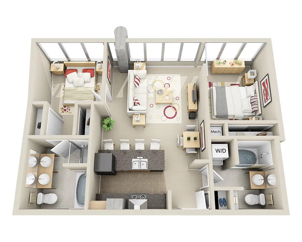 Floor plan Midrise B2C