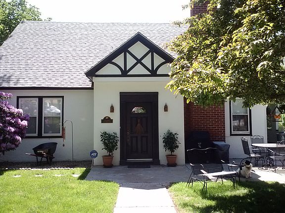 Front door from gate