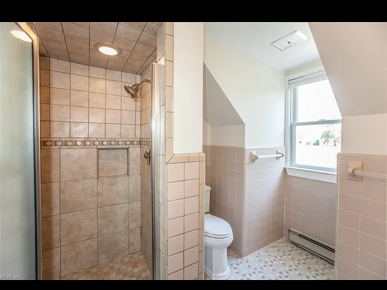 Right upstairs bathroom with shower
