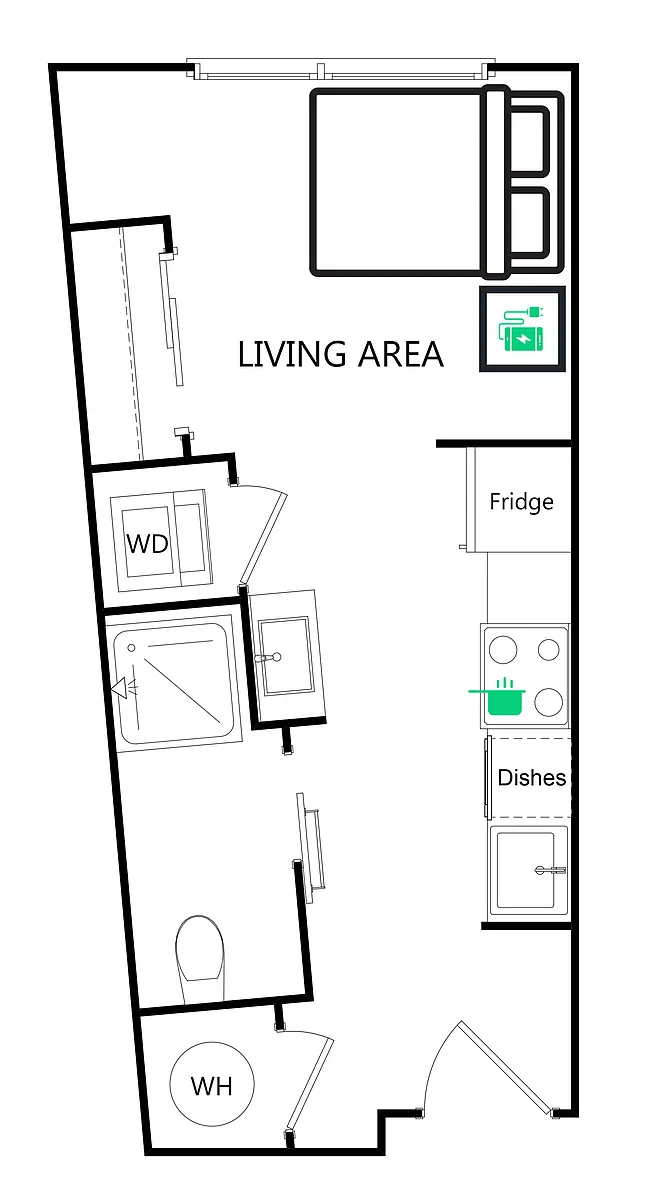 Floor plan 1B