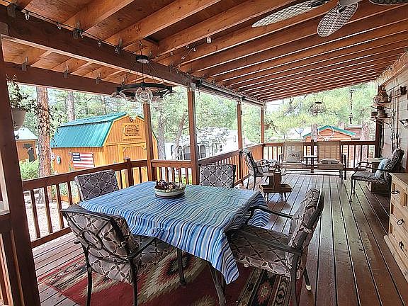 Outdoor dining area