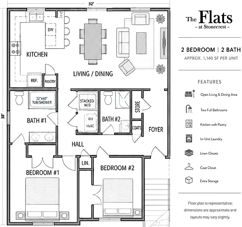 Floor plan Stonecrest Point Villa - All Units