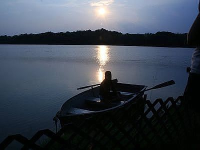 Sylvan Lake at night