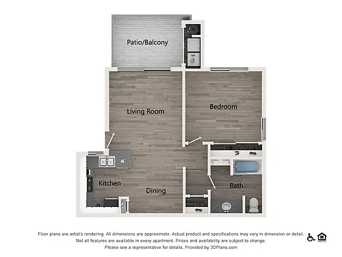 Floor plan 1X1
