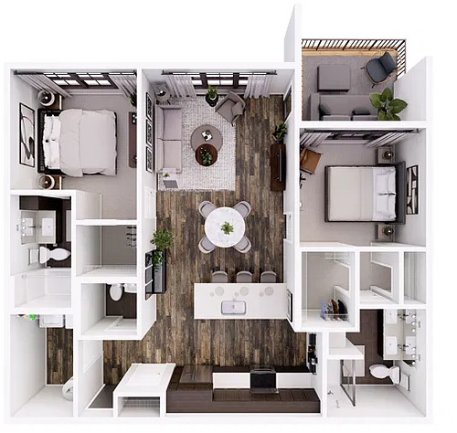 Floor plan Foundry 2A-ADA