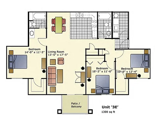 Floor plan 3E
