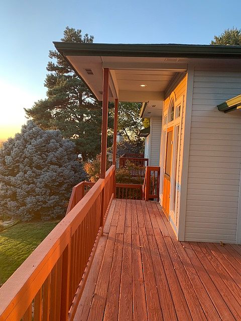 Front deck as you walk out the dining room.
