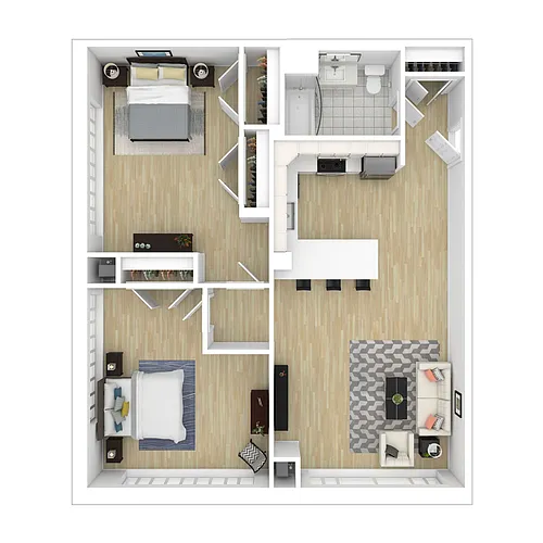 Floor plan Two Bedroom