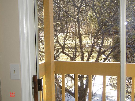 View from the private balcony