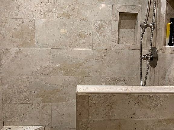 Shower in master bedroom 