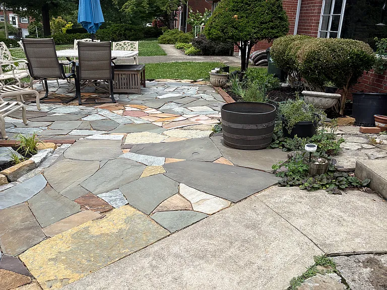 Beautiful new custom front patio and garden space