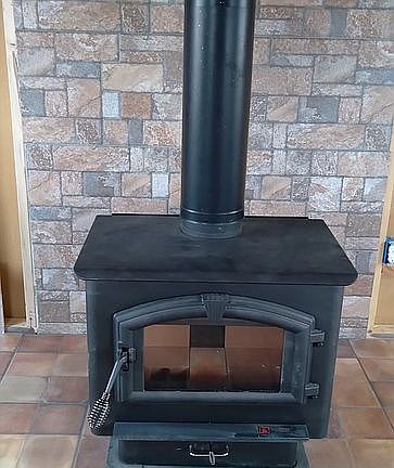 Woodstove inside cabin