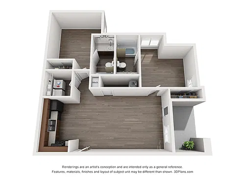 Floor plan B2UF Floor Plan