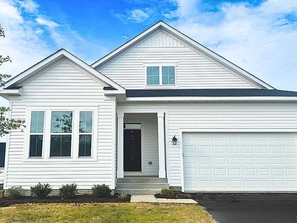 The exterior of the Matisse on homesite 1017 at Hiatt Pointe at Snowden Bridge.