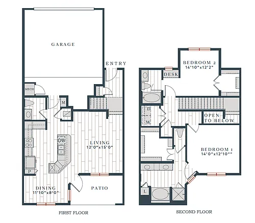 Floor plan B1T-1638
