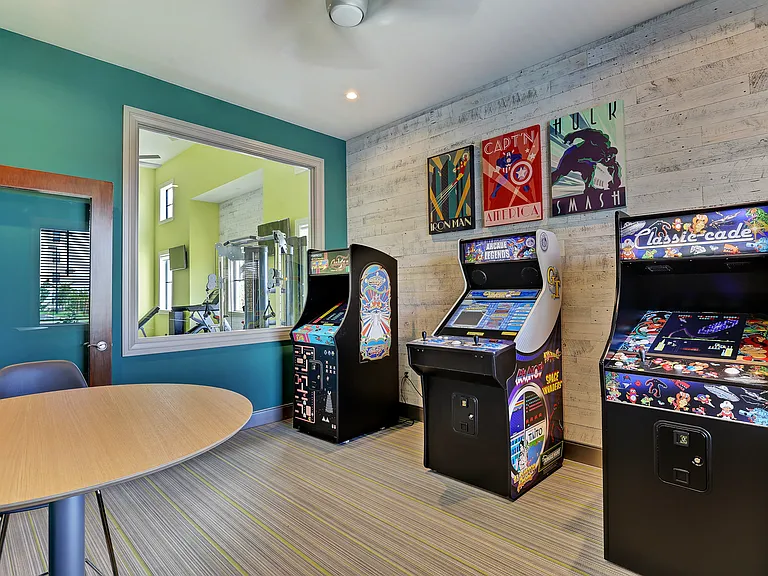 Play classic arcade games in our gameroom