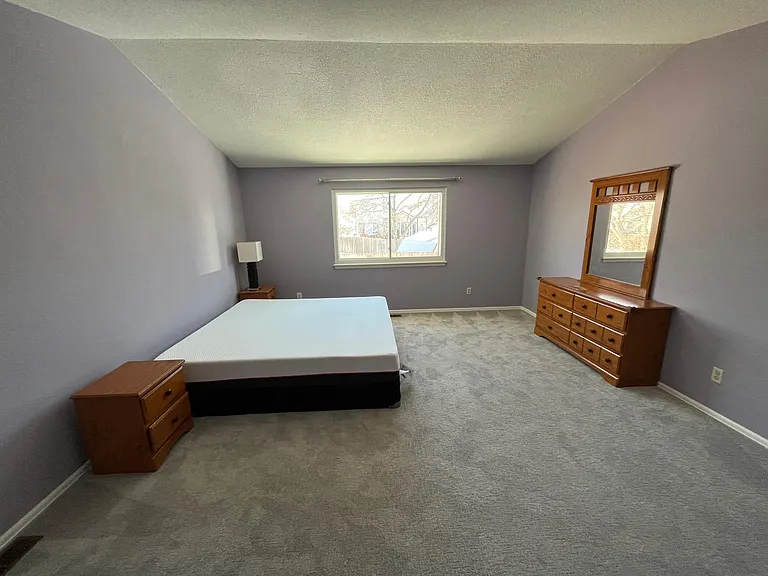 Master bedroom (view with king sized bed)