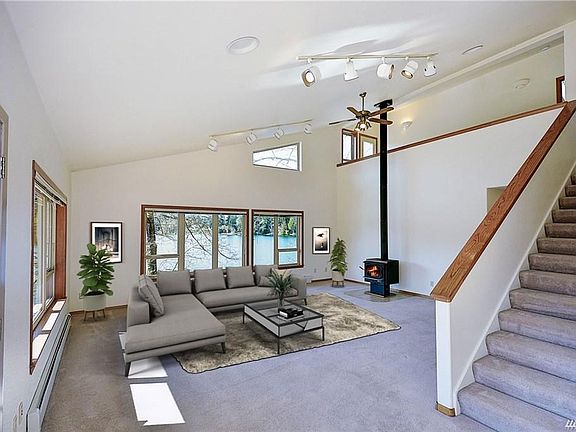 Living Room showing views of the water.