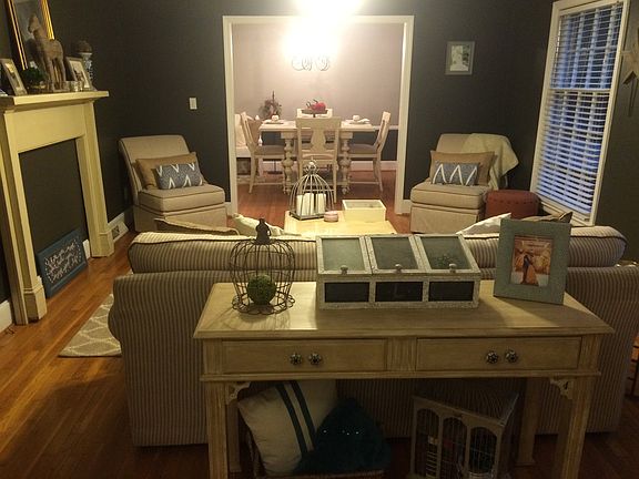 Living room, looking into dining room
