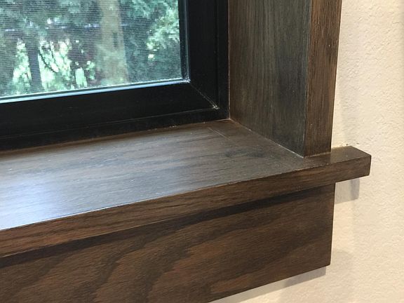 High quality solid wood window trim.