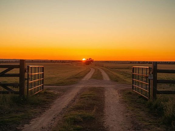 01 Entrance Gates Sunset