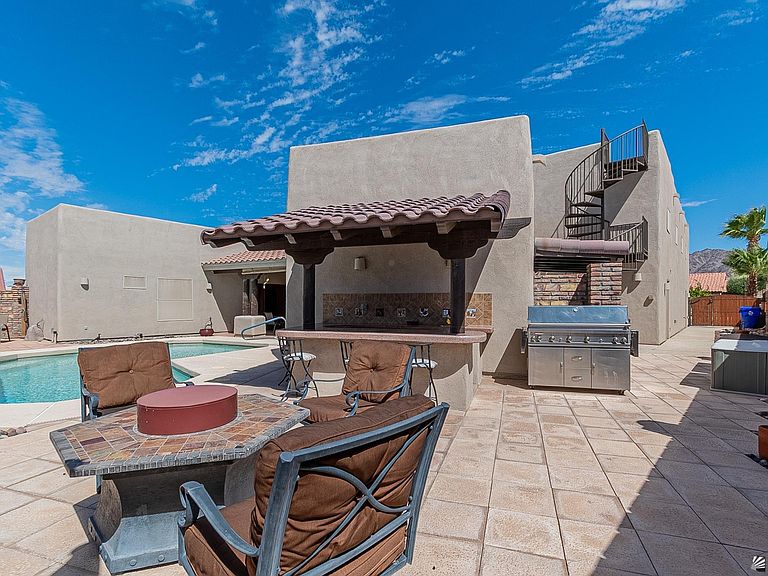Backyard seating and pergola