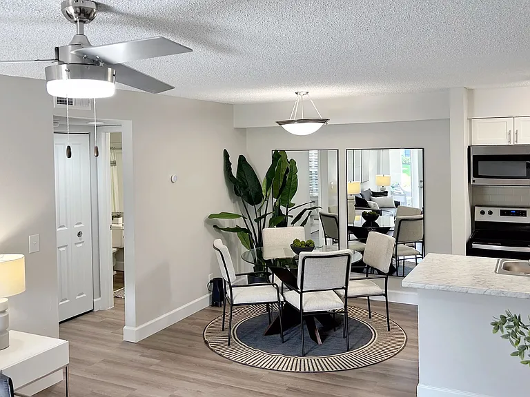 Settle into your new open-concept space.