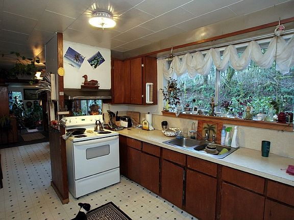 Kitchen looking out at views