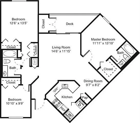 Floor plan C2 - 3B