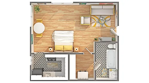 Floor plan Covey Studio