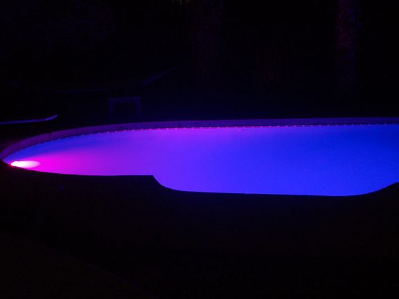 Pool at night