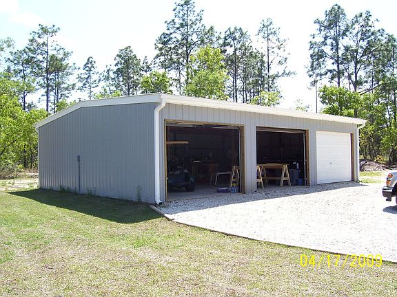 Three car garage