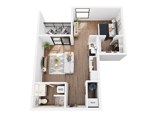 Floor plan Studio A