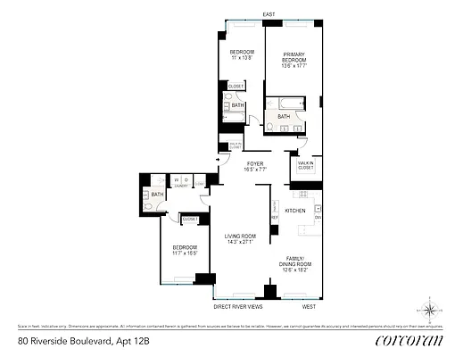 80 Riverside Boulevard #12B