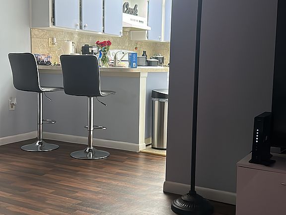 Kitchen area breakfast bar