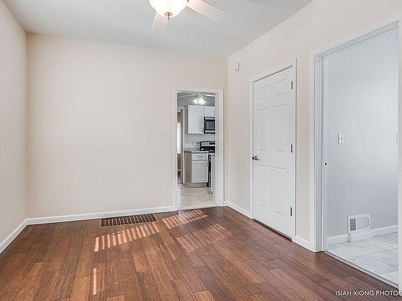 dining room with bamboo hardwood floors